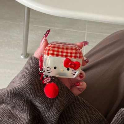 Sevimli Kitty AirPods Kılıfı