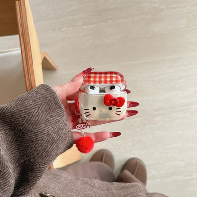 Sevimli Kitty AirPods Kılıfı
