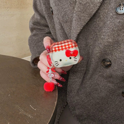 Sevimli Kitty AirPods Kılıfı