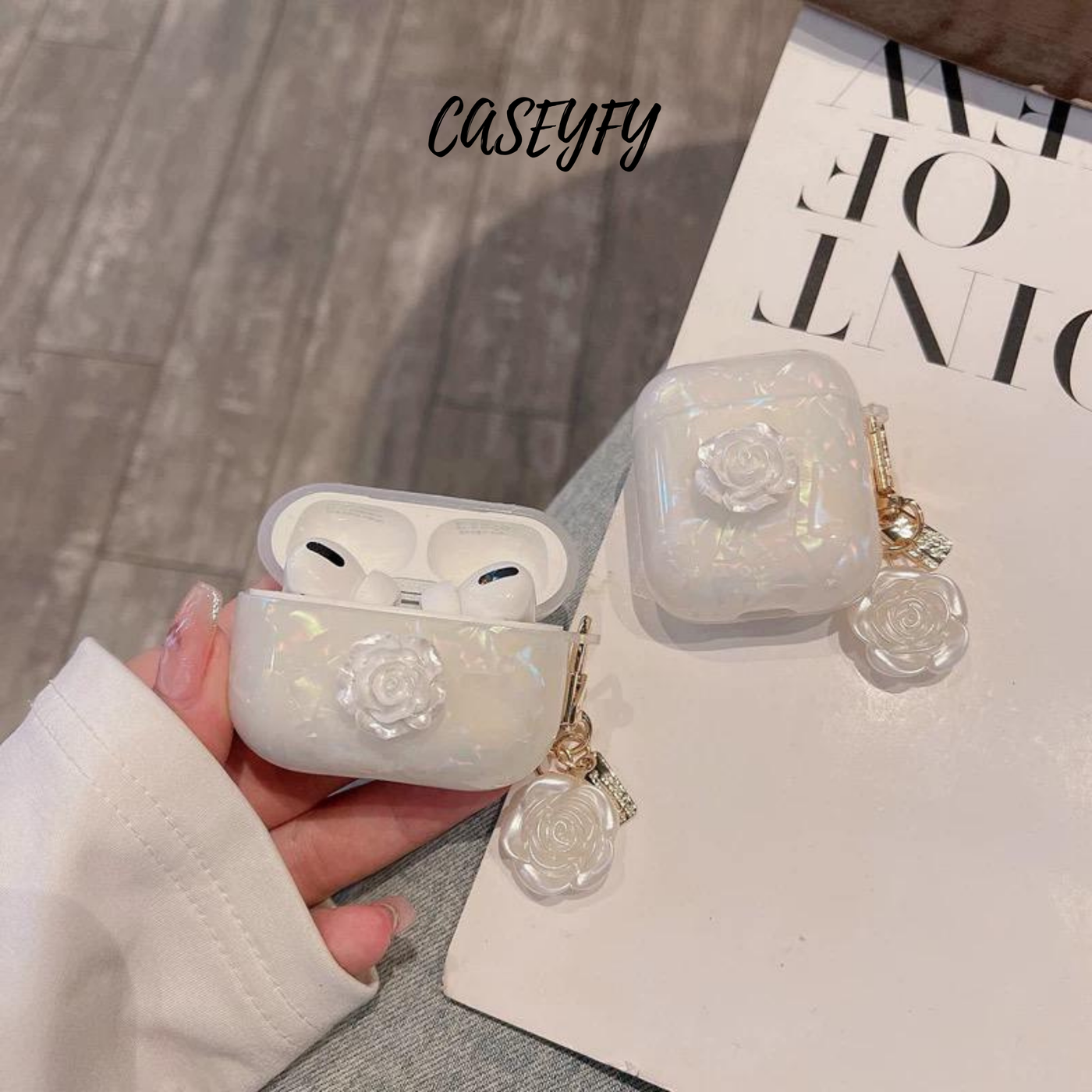 İnci Gül AirPods Kılıf