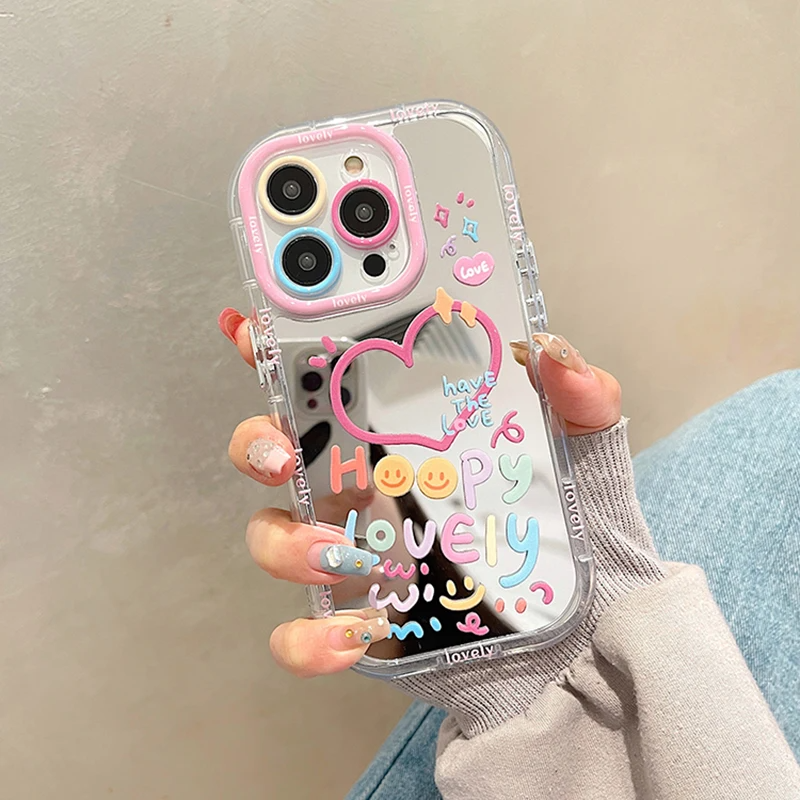 Renkli Lens Koruyucu Aynalı Kılıf