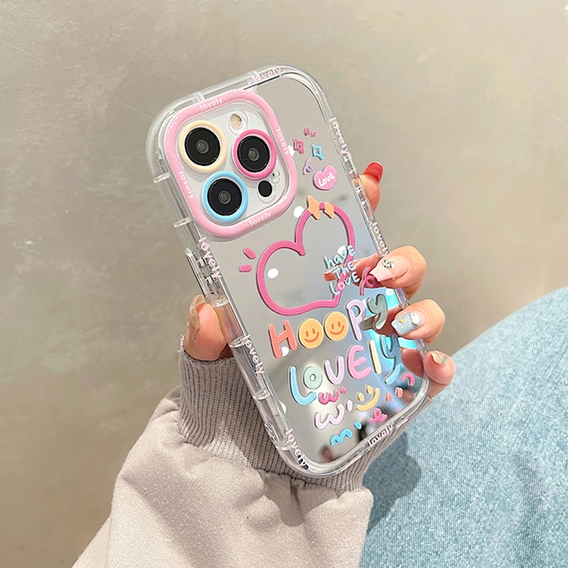 Renkli Lens Koruyucu Aynalı Kılıf