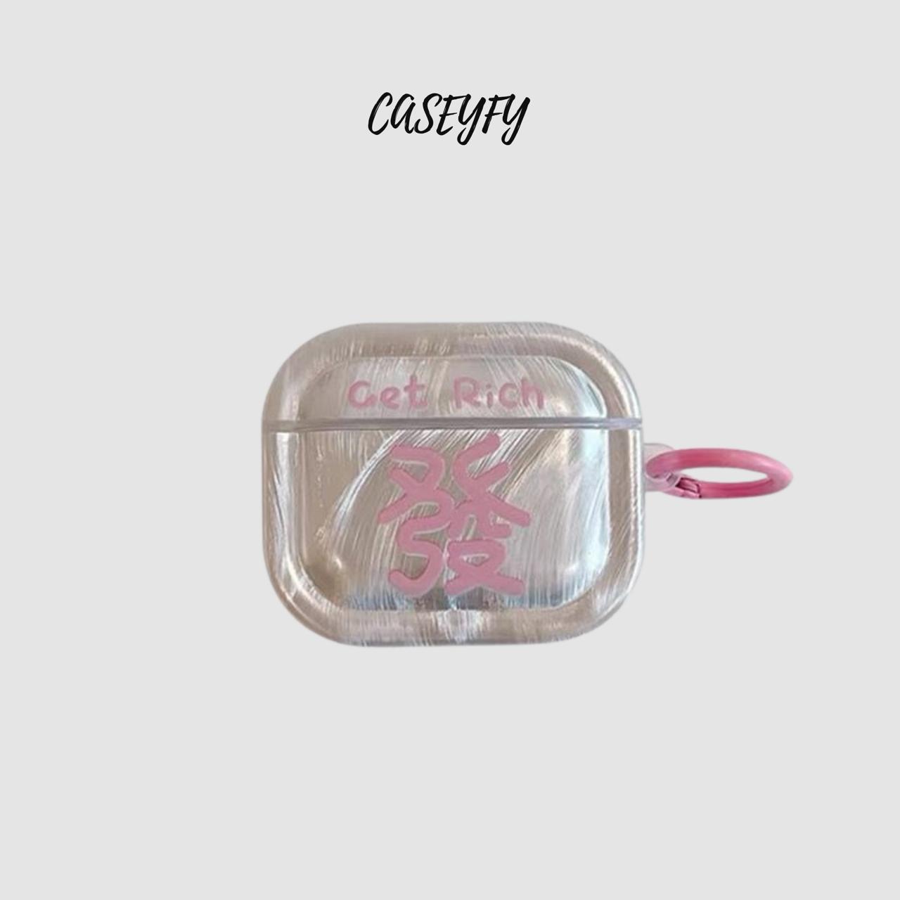 Pembe Işık AirPods Kılıf