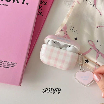 Pembe Kalp AirPods Kılıf