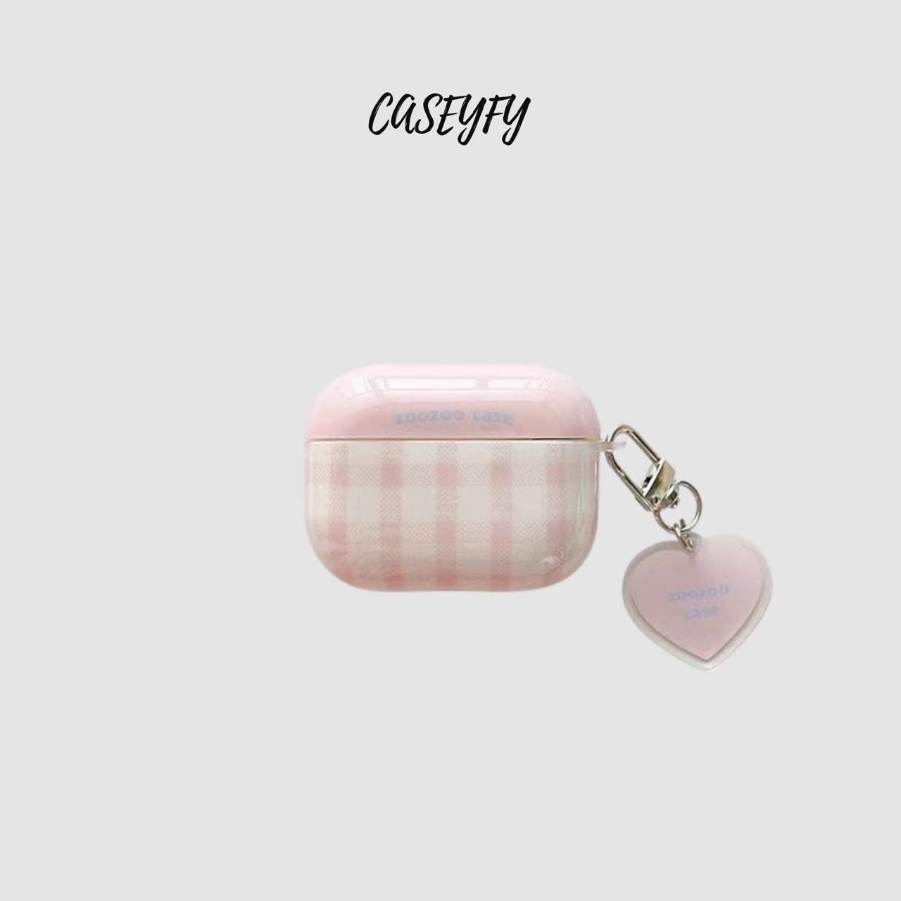 Pembe Kalp AirPods Kılıf