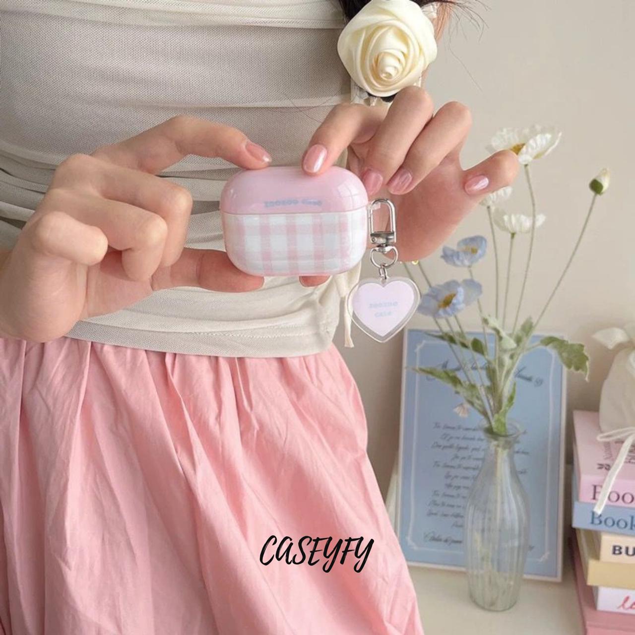 Pembe Kalp AirPods Kılıf